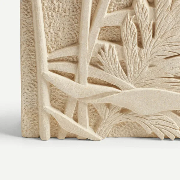 Reeds in the Wind relief - Maltese Limestone - Amanda Randall Sculpture