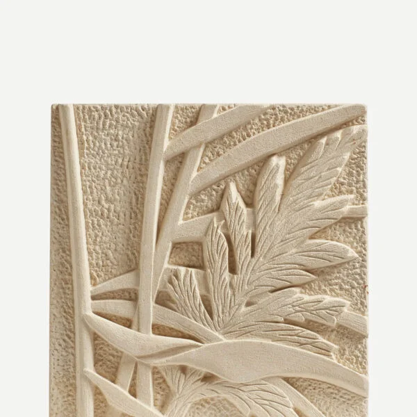 Reeds in the Wind relief - Maltese Limestone - Amanda Randall Sculpture